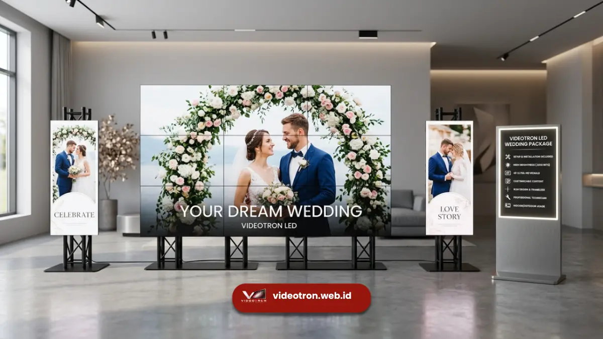 Biaya Sewa Videotron untuk Wedding, Cek di Sini