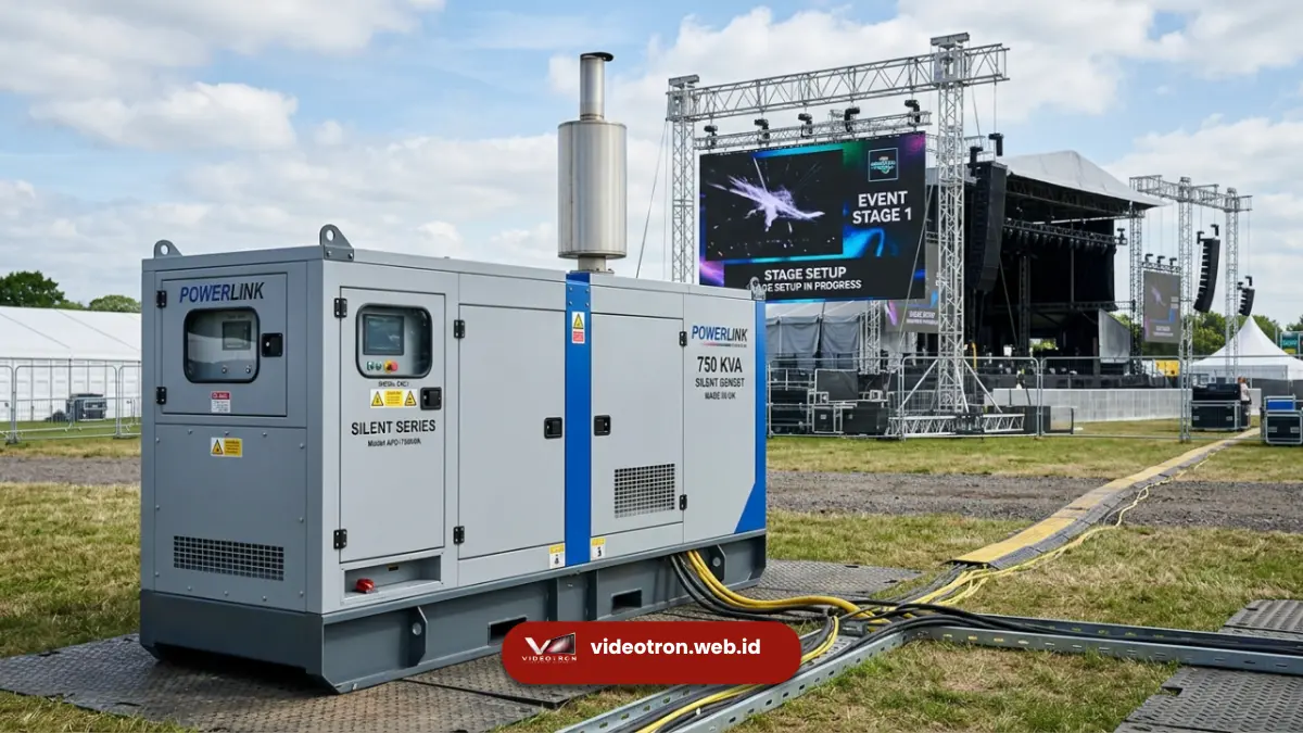 Genset untuk Videotron: Jaga Tayangan Stabil Tanpa Mati