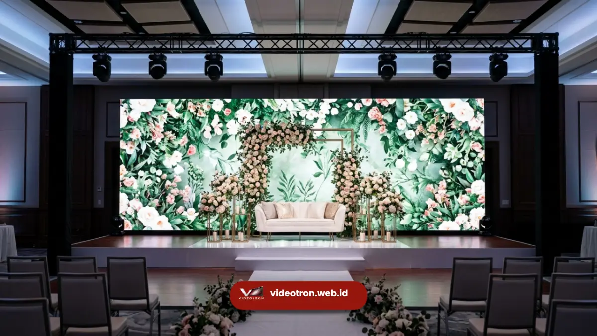 Konsep Videotron Wedding Estetik dan Berkesan