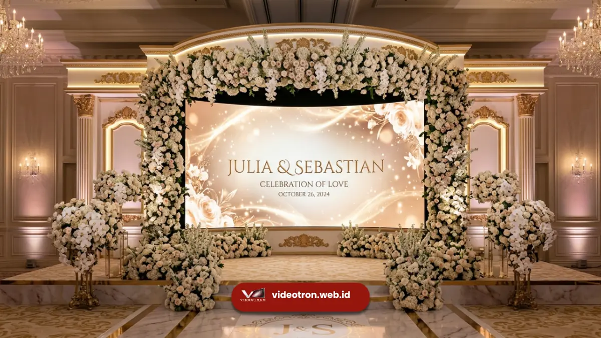 Videotron LED Ballroom Hotel Wedding